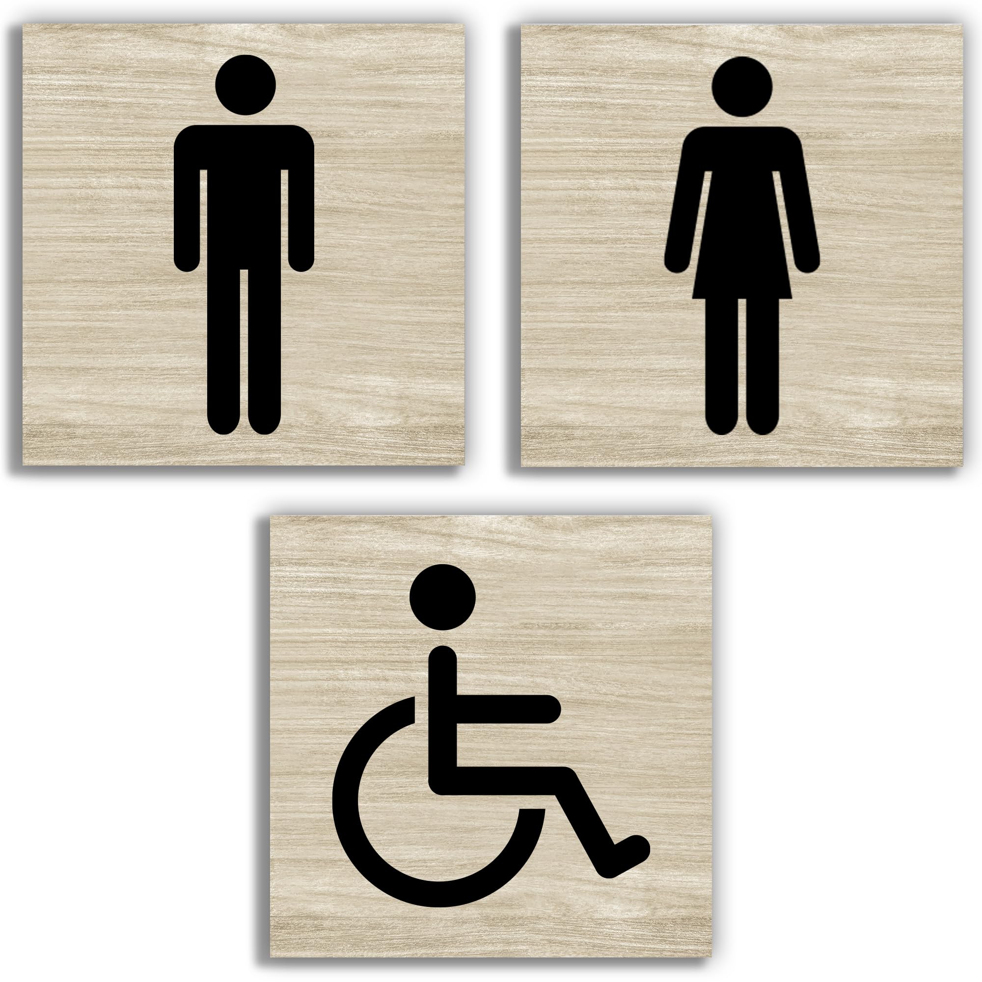 Kezoic Targa in latta da bagno, decorazione da parete per WC