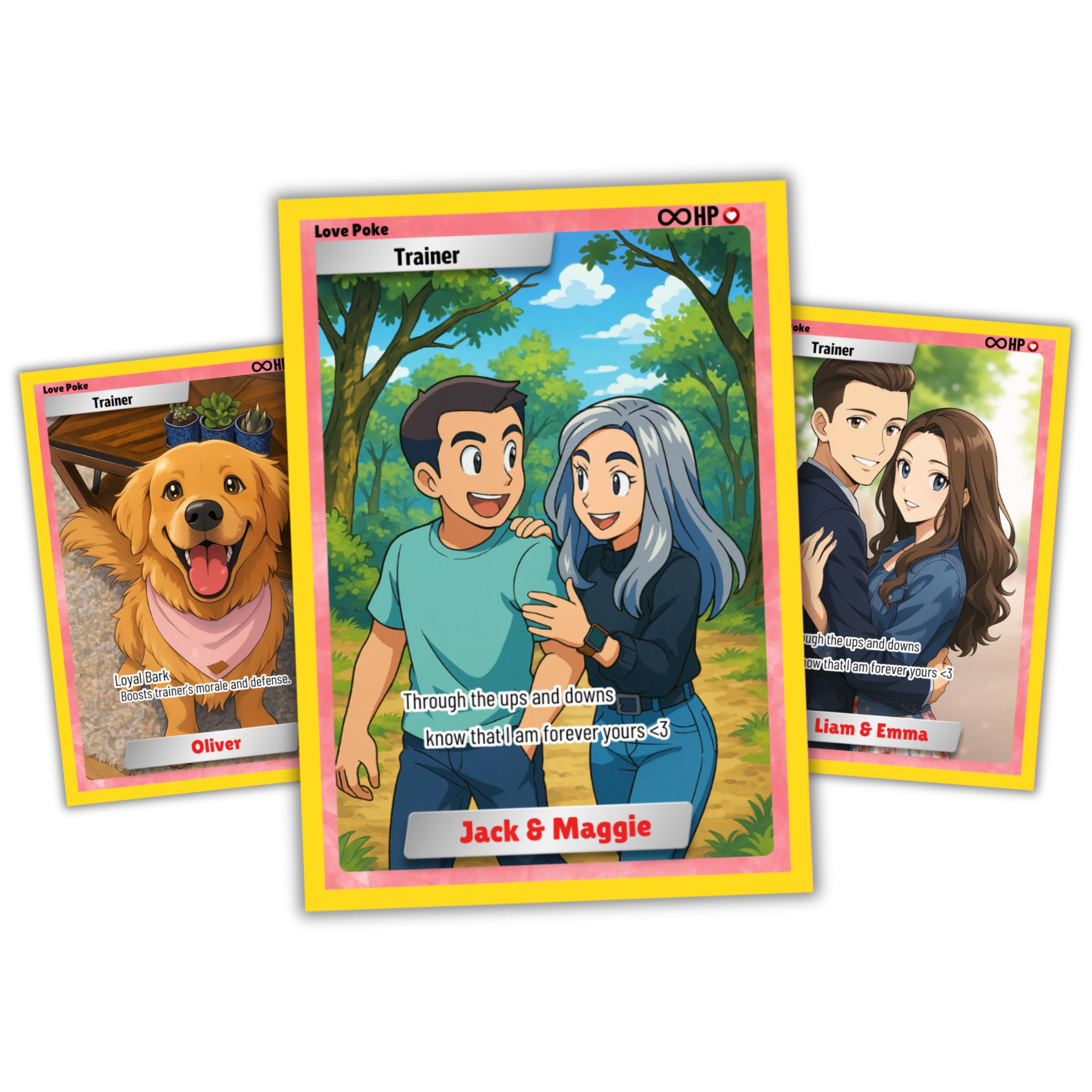 Custom Poke Card with Your Photo – Personalized Trainer or Character Card – Customizable Background, Name, Stats & Text – Great Gift for Kids, Couples, Fans - Great Birthday Gift (Trainer Card)