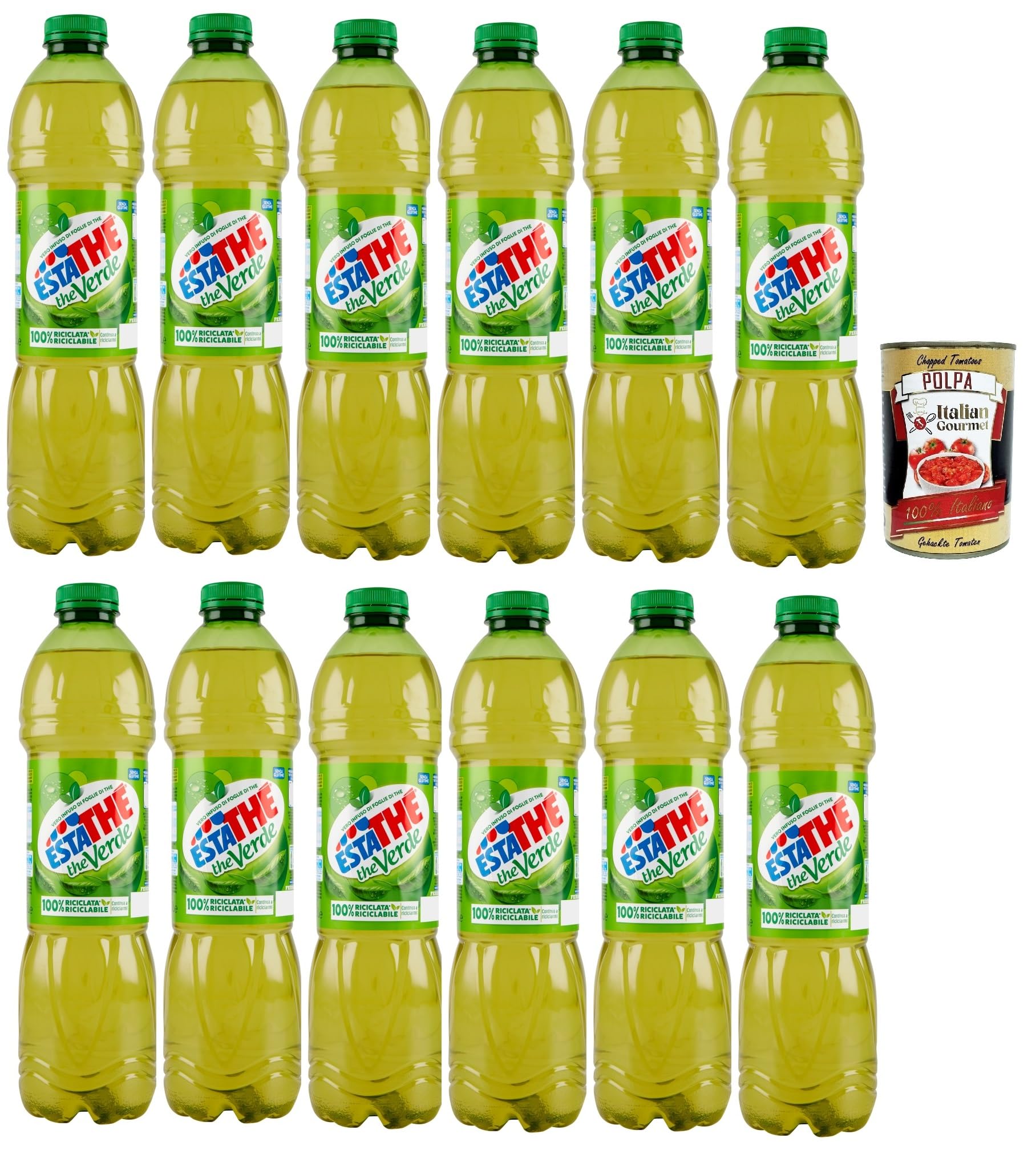 Italian Gourmet ESTATHE Verde bevanda tè grüner Eistee PET 12 x 1500ml