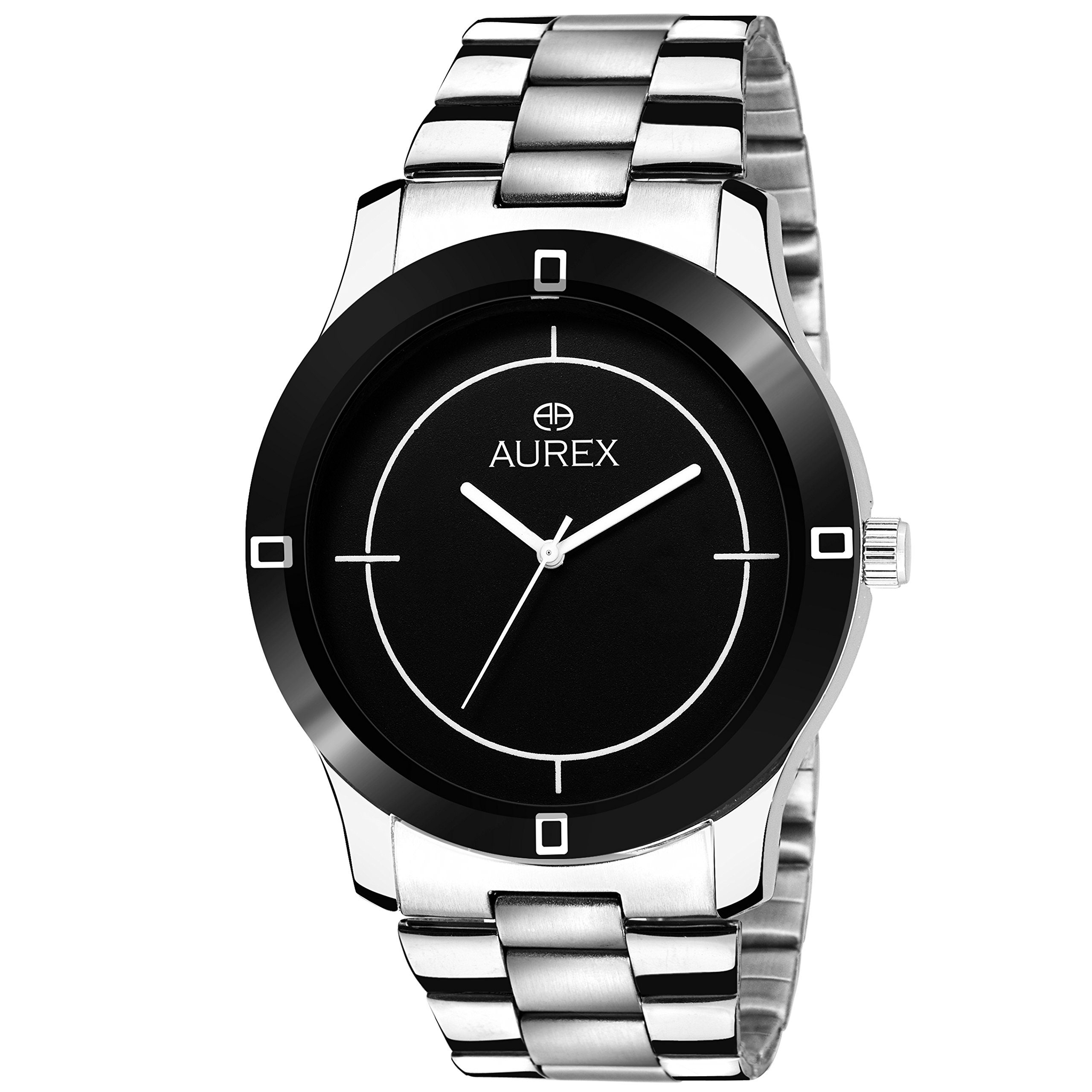 AUREX Awesome Analog Black Dial Mens and Boys Watch (AX-GR136-BKC) (B07DFK8PFF) Amazon Price History, Amazon Price Tracker
