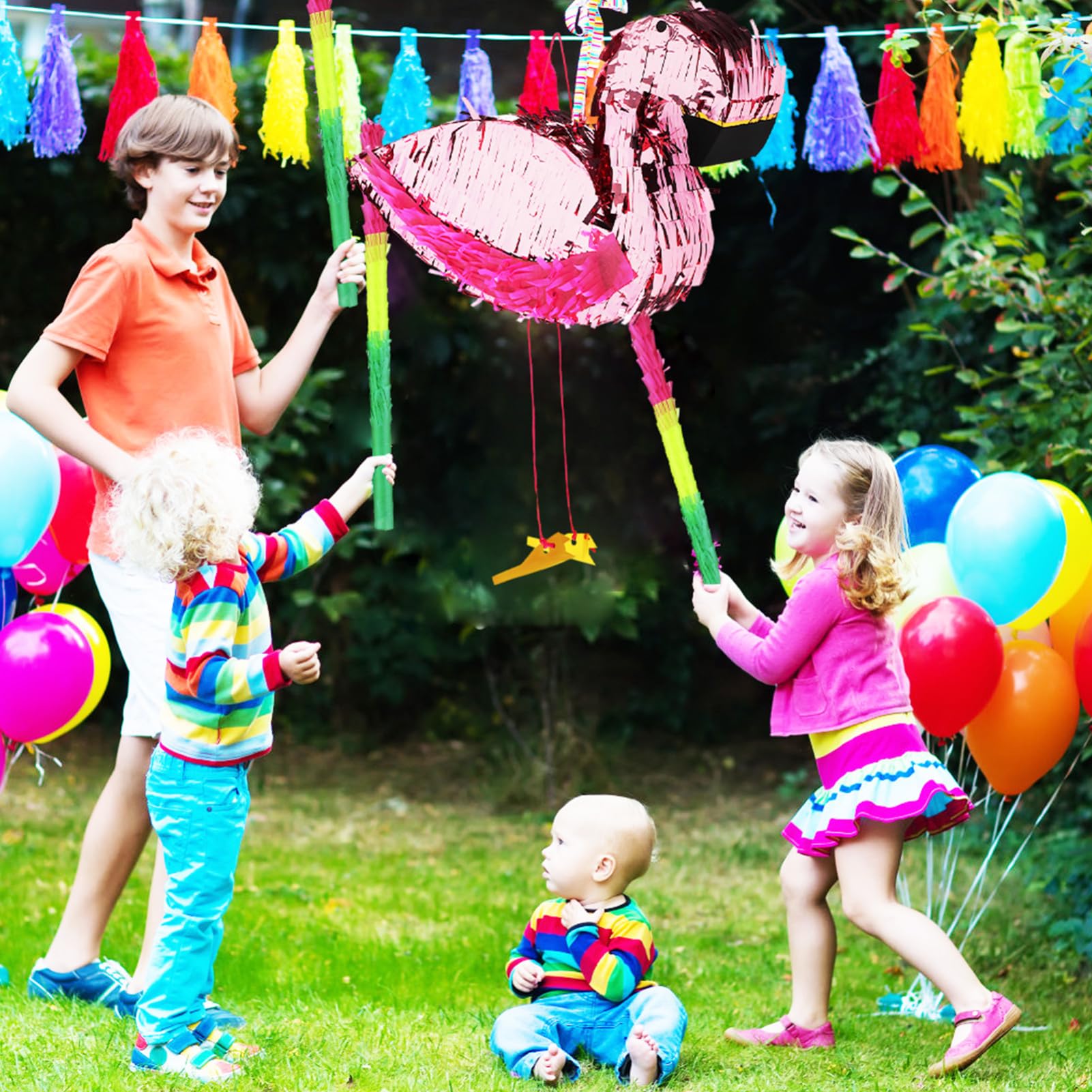 KOMBIUDA 1 juego Piñata de con Bastón y Decoración de Cumpleaños para Niñas de Fiesta con y Accesorios Divertidos para Celebraciones Fiesta
