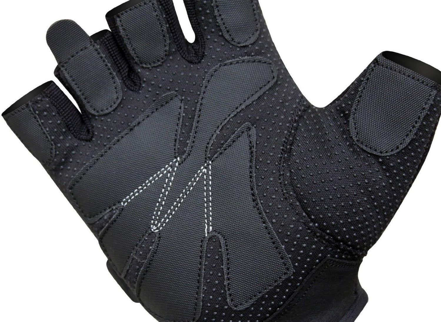 RDX Weight Lifting Gloves Leather for Gym Workout - Breathable with Anti Slip Palm Protection - Great for Fitness, Bodybuilding, Powerlifting, Strength Training, Weightlifting, Cycling & Exercise