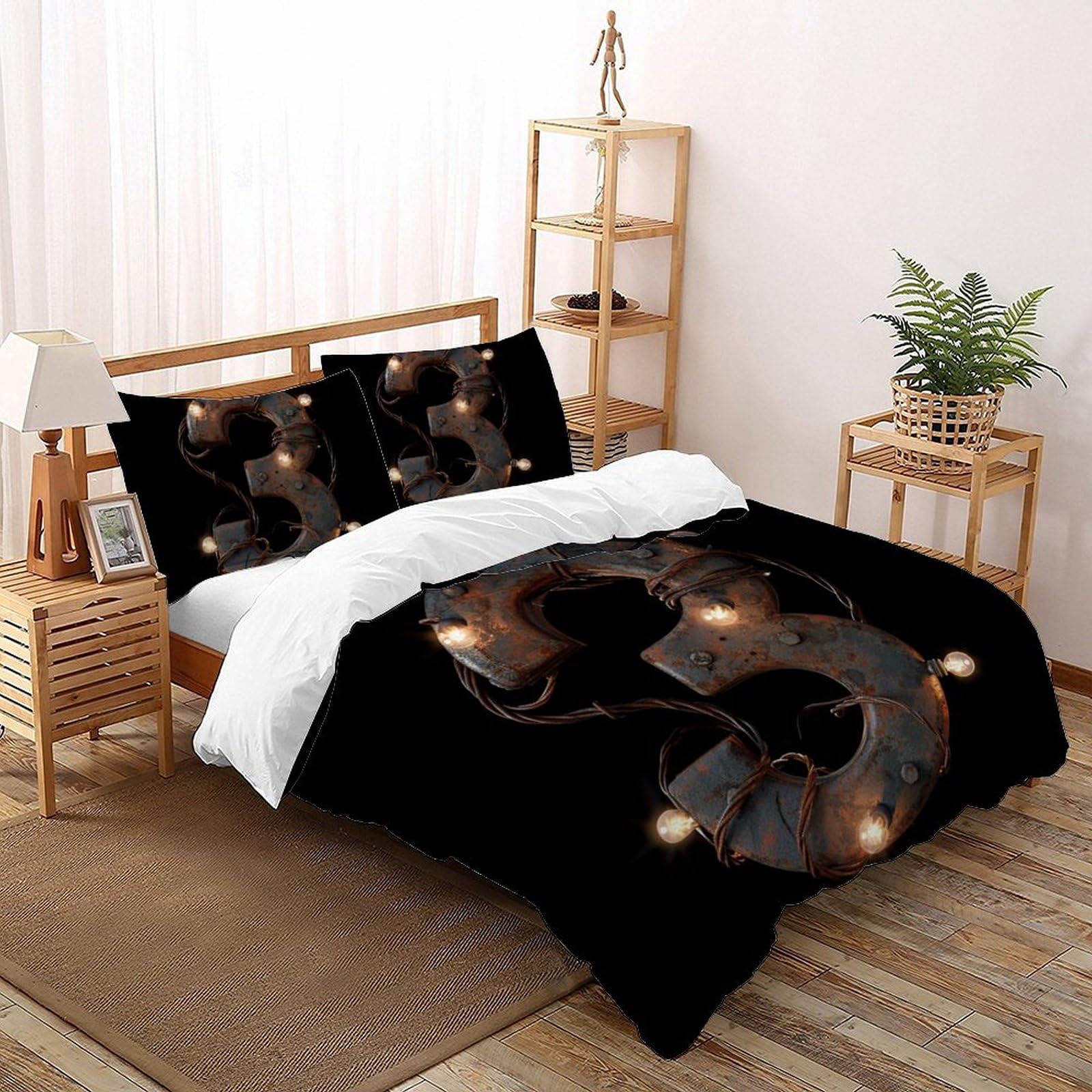 Housses de couettes super king 260x220 parure de lit microfibre lit simple