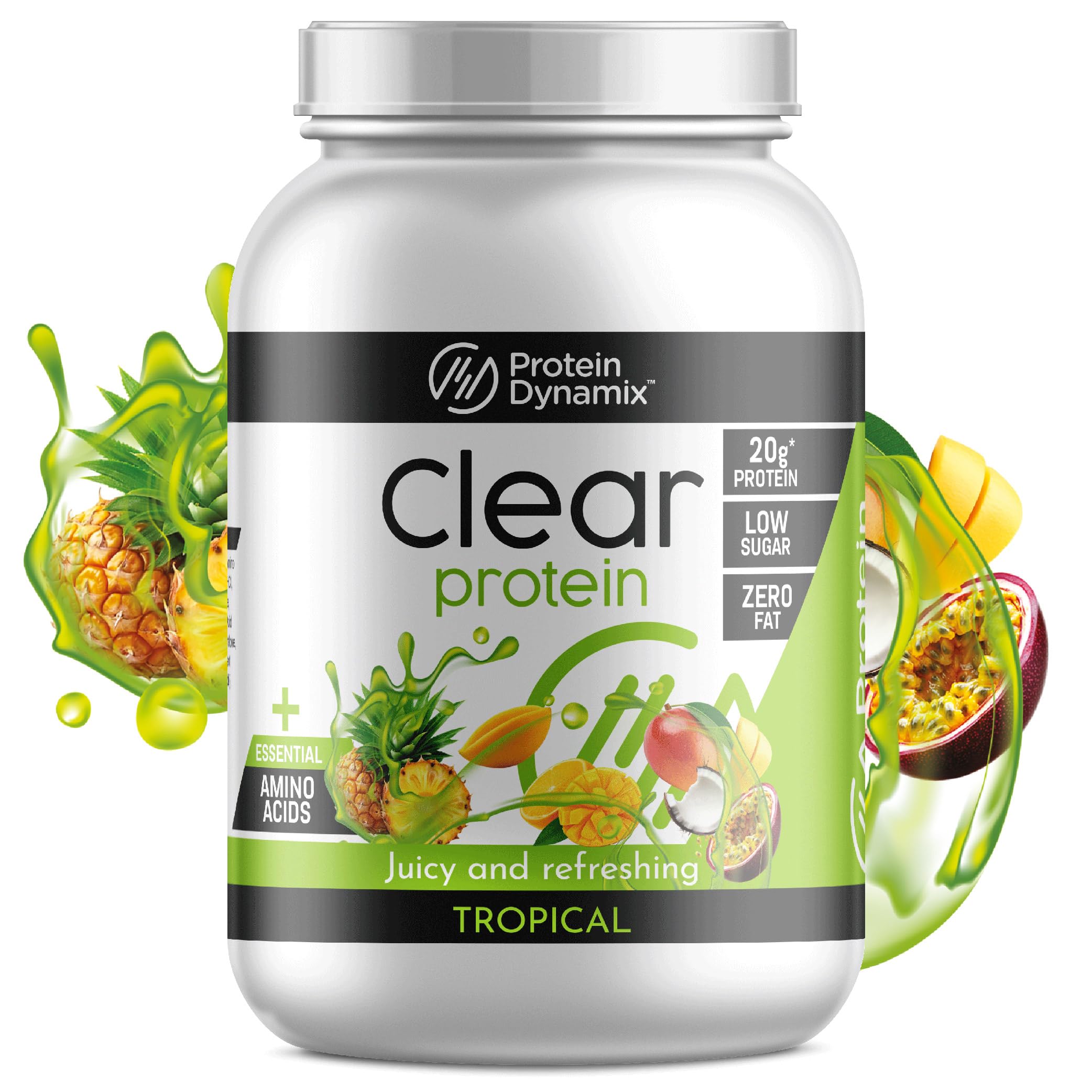 Protein Dynamix Clear Protein Powder • Tropical Flavour • No Fat
