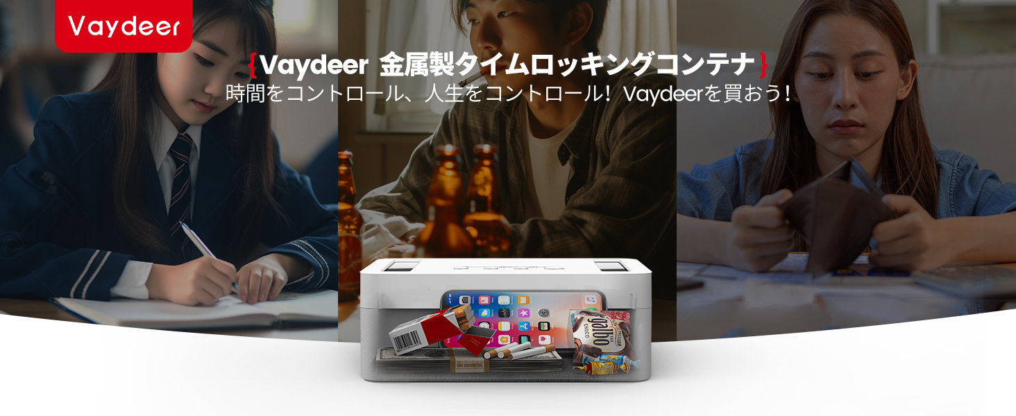 Amazon｜VAYDEER タイムロッキングコンテナ 金属製 タイムロック