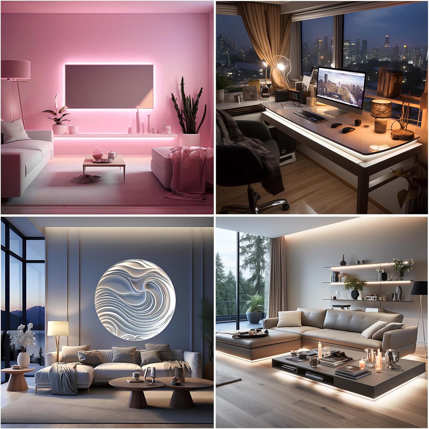 Led Strip Lights 5V USB 6.56ft/2m 640 LEDs Touch stepless Dimmable USB COB LED Strip Light 6000K White 10W Flexible 5v led Lights for Bedroom Kitchen,DIY Lighting Room Decor tv led Lights 6.56FT/6500K