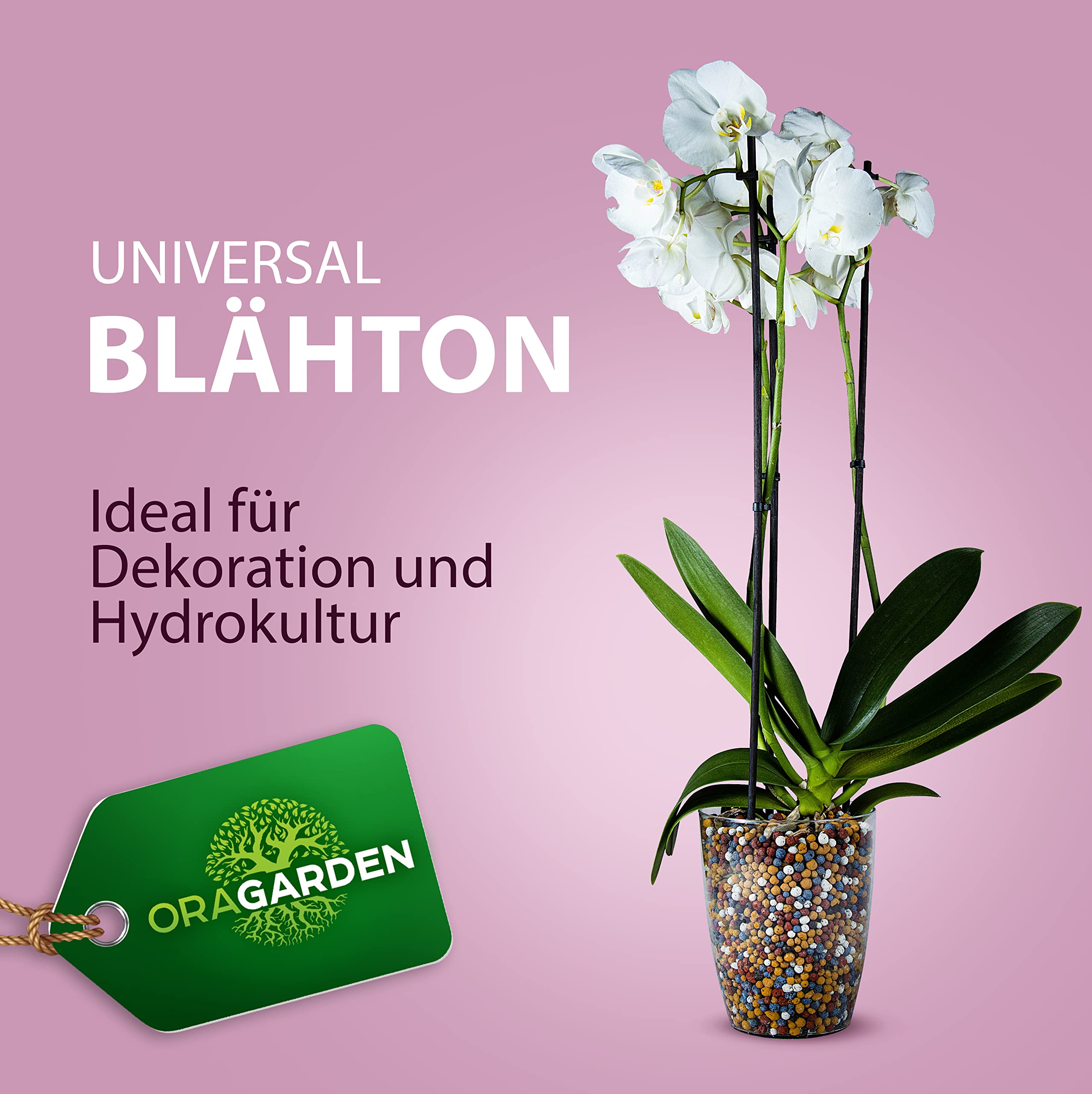 Blähton Tongranulat Zimmerpflanzen - 0,5 l - Pflanzgranulat Ideal für Drainage und Hydrokultur - Tongranulat für Topf - Blaehton Deko - Pflanzen Granulat