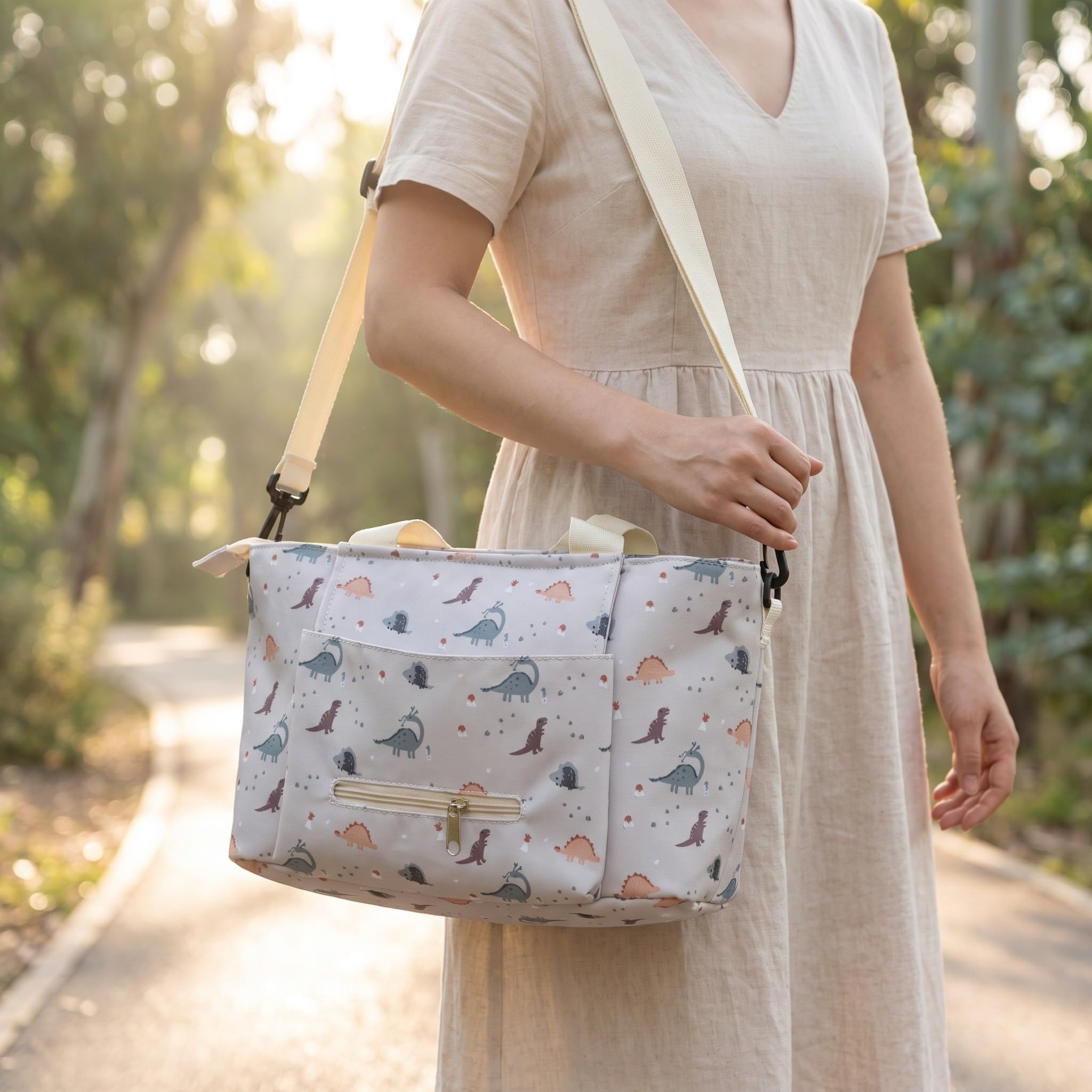 Toddmomy Borsa fasciatoio imbottita, leggera, ideale per viaggi e lavoro.