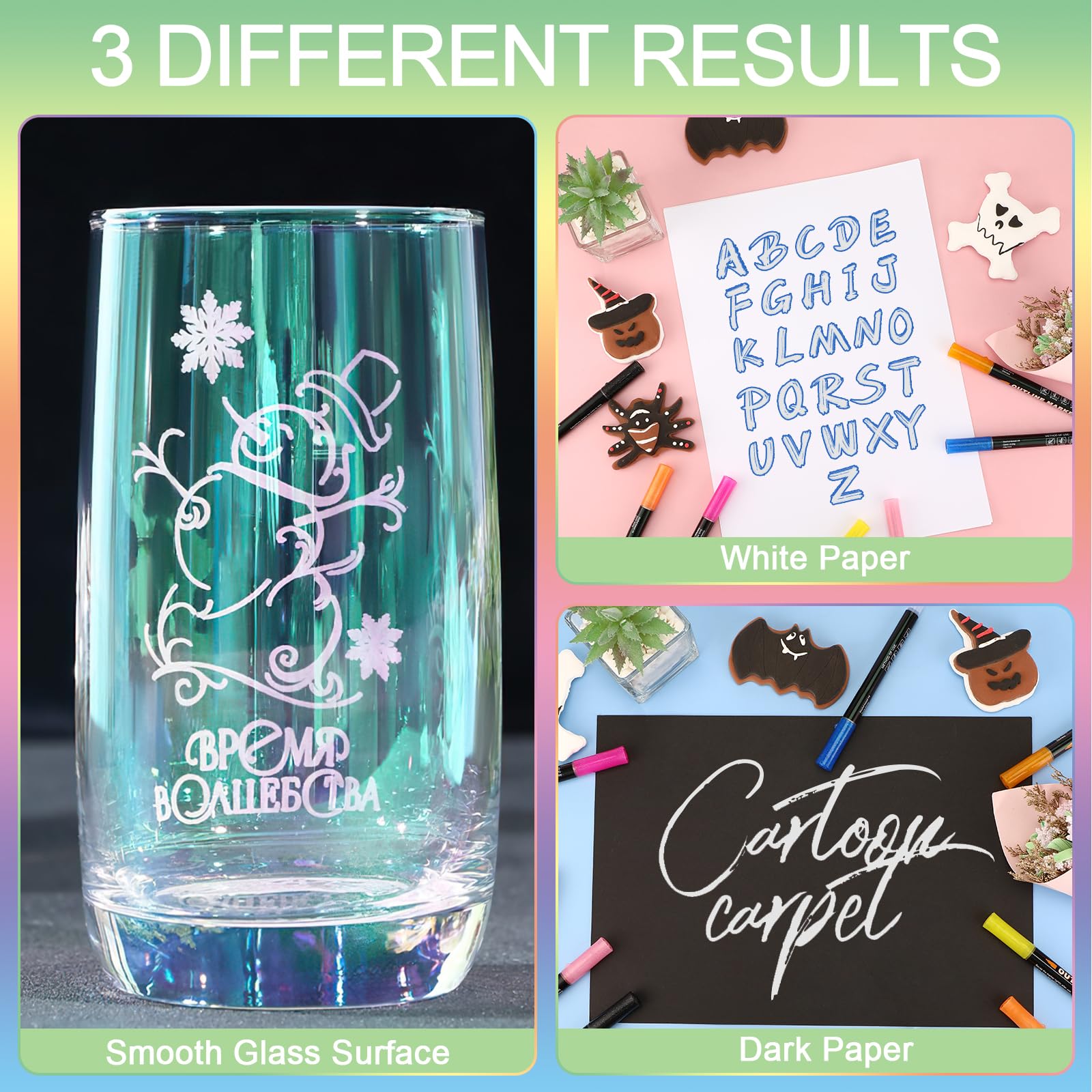 Lociban 12 Colori Penne Glitterate Colorate, Pennarelli Glitter, Regalo Bambina 4-12 Anni, Pennarelli Glitterati per Disegni, Scrapbooking, Biglietti Regalo, Album Fotografici, Guest Book, Compleanni