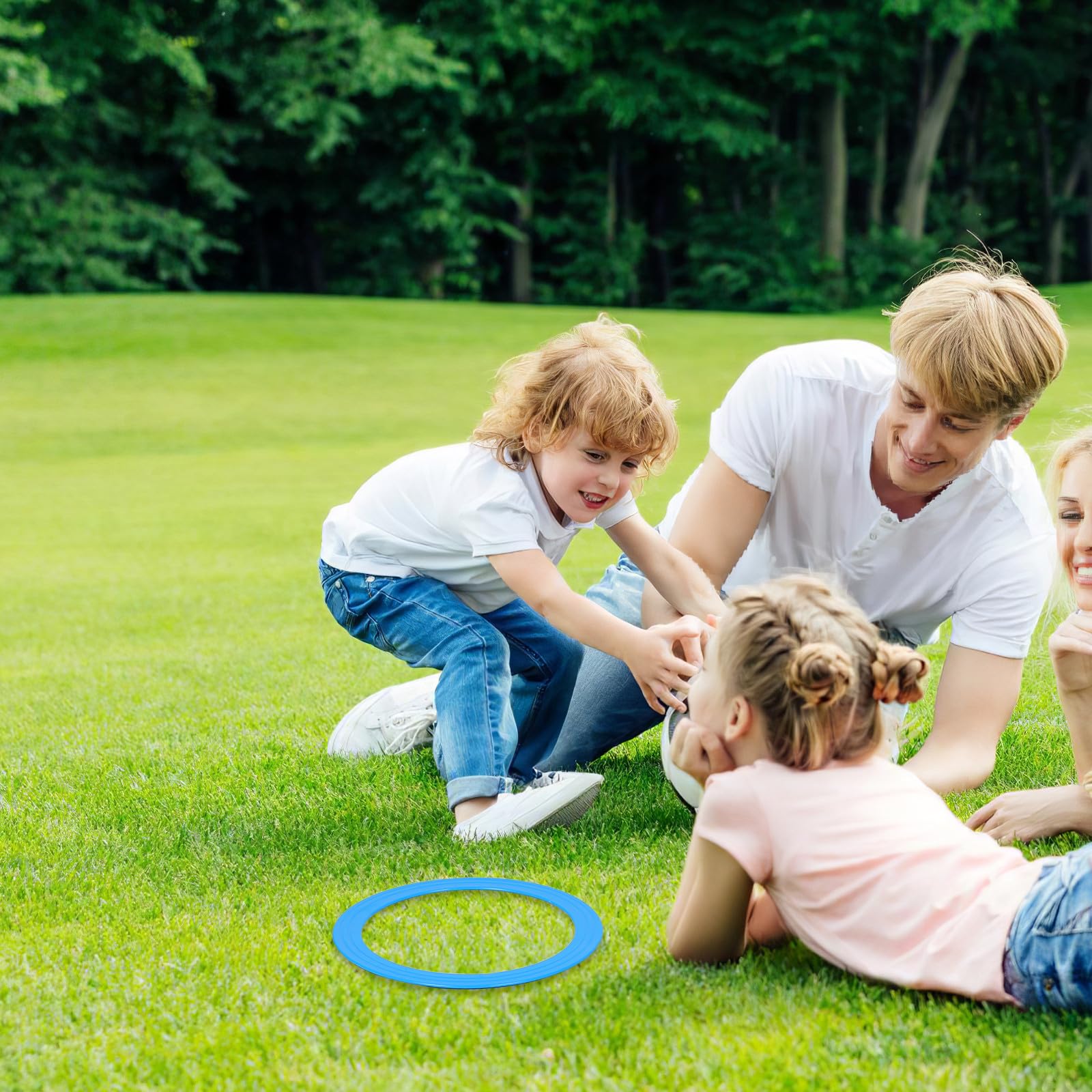 ERINGOGO 4 Anelli da Giocoleria in Plastica - Cerchio da Giocoleria da 13'' per Giochi All'aperto E Lanci - Attrezzatura per La per Giochi di Lancio E Performance