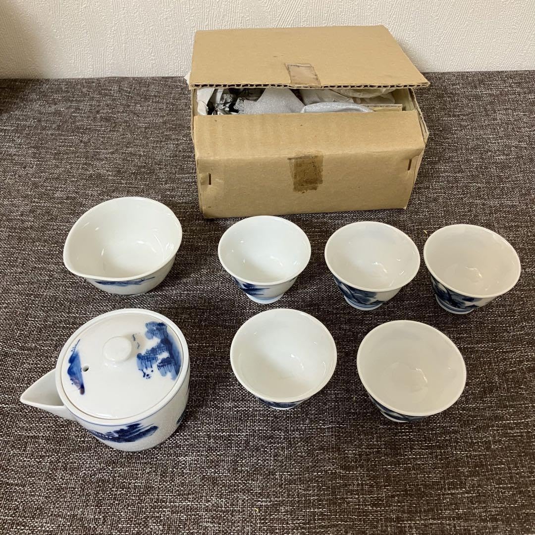 ○栄○丹波 鎮台 造 煎茶碗 5客 湯冷 急須 煎茶道具 共