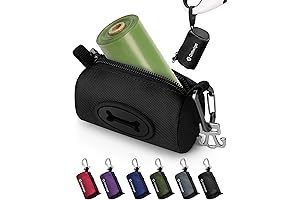 Retractable Dog Leash Poop Bag Holder: Keep Your Dog's Waste Discreetly Contained