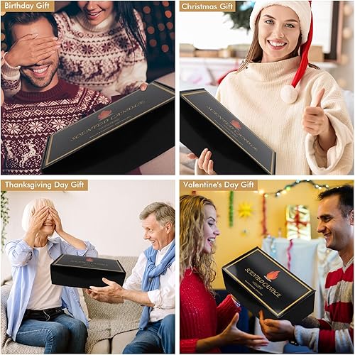 Miniatura 6 de Juego de 8 velas perfumadas para regalo, paquete de 8 velas perfumadas para el hogar, velas para mujeres y hombres, juego de velas de aromaterapia