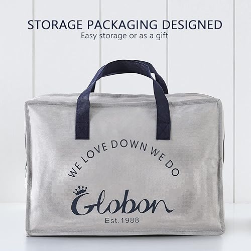 Miniatura 6 de Globon Manta de plumón de verano tamaño King, edredón extra ligero para personas que duermen con calor, silenciosa y extra suave, peso de relleno de