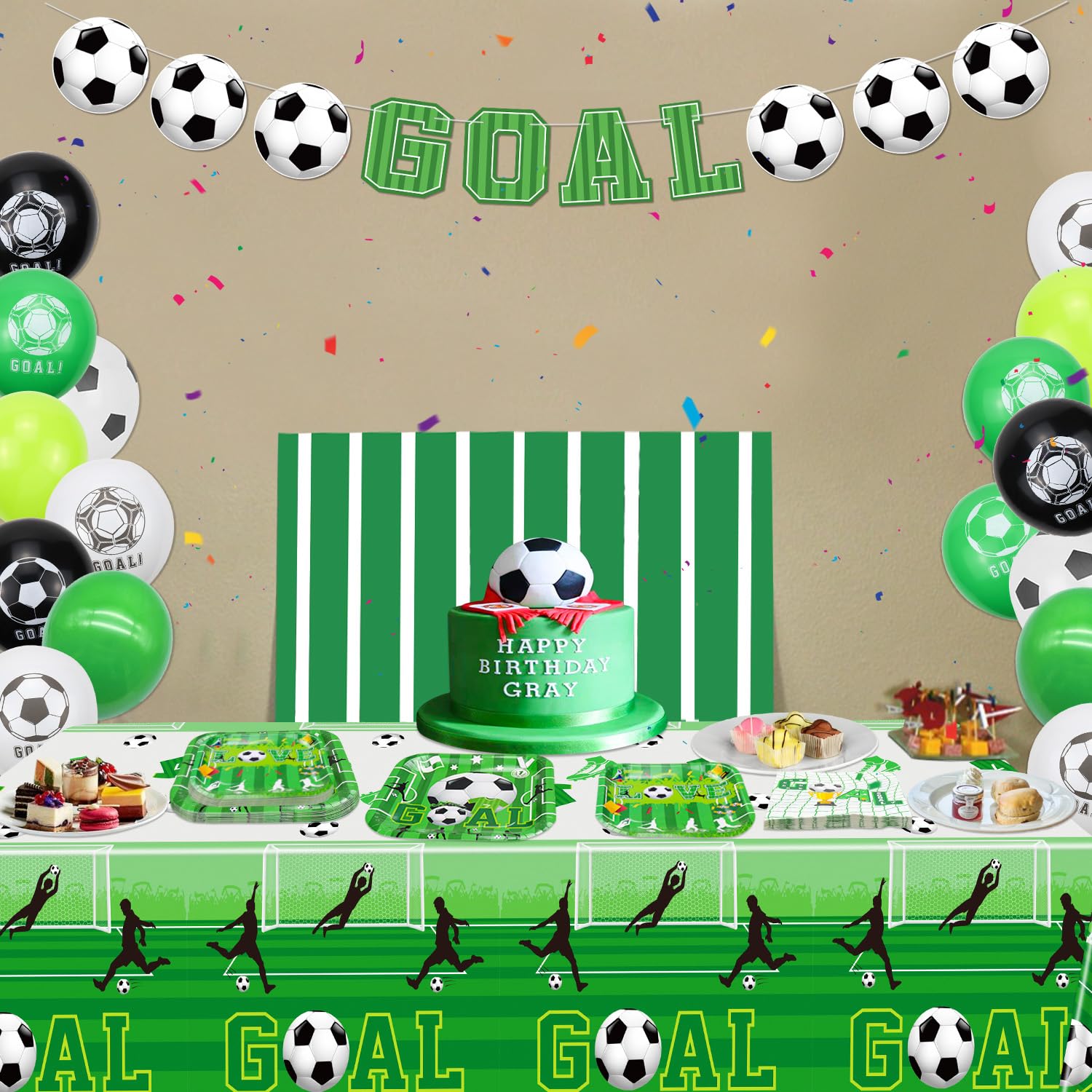 20 Serviettes De Fête Fantastic Football 33x33 Cm - Décoration Anniversaire Thème Football Pour Enfants