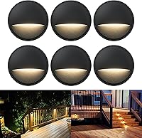 Vista 8 de GKOLED Luces de Poste de Cubierta de Bajo Voltaje, Accesorio de Iluminación LED para Paisajismo de Escalones de Escalera y Cerca, Luz de Aluminio