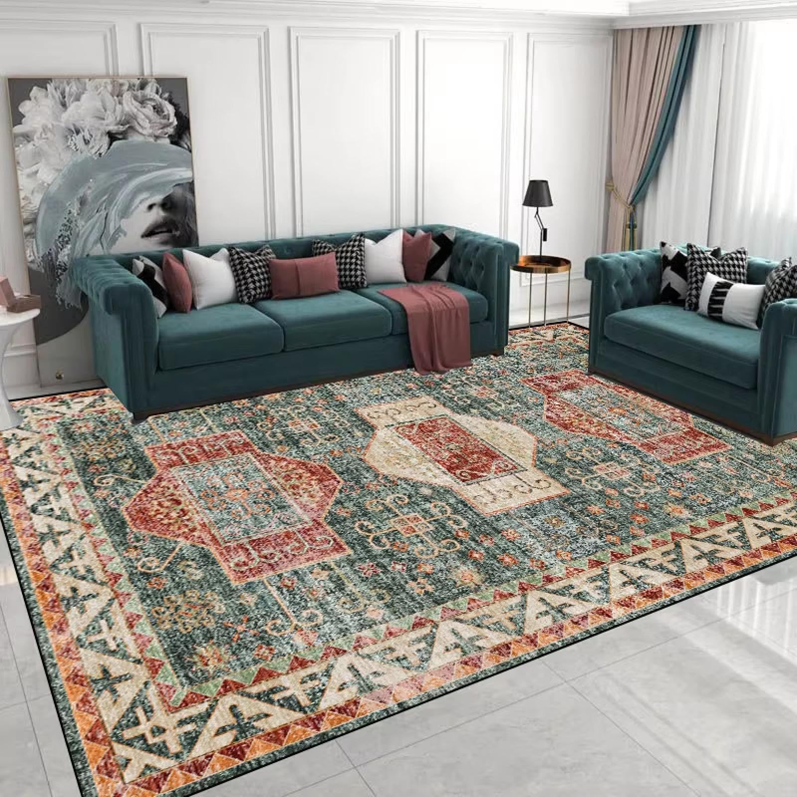 Tapis marocain rétro bohème 150x180cm pour grand salon et chambre