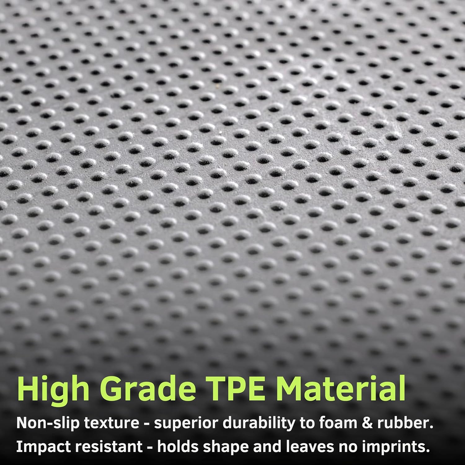 Baselayer Performance Series Interlocking Floor Tiles - Durable ½ in TPE (Rubber Like, NOT Foam, no Odor) - Gym Flooring for Weights & Heavy Equipment - Gray, 15 SqFt (6 Pack) - Made in USA