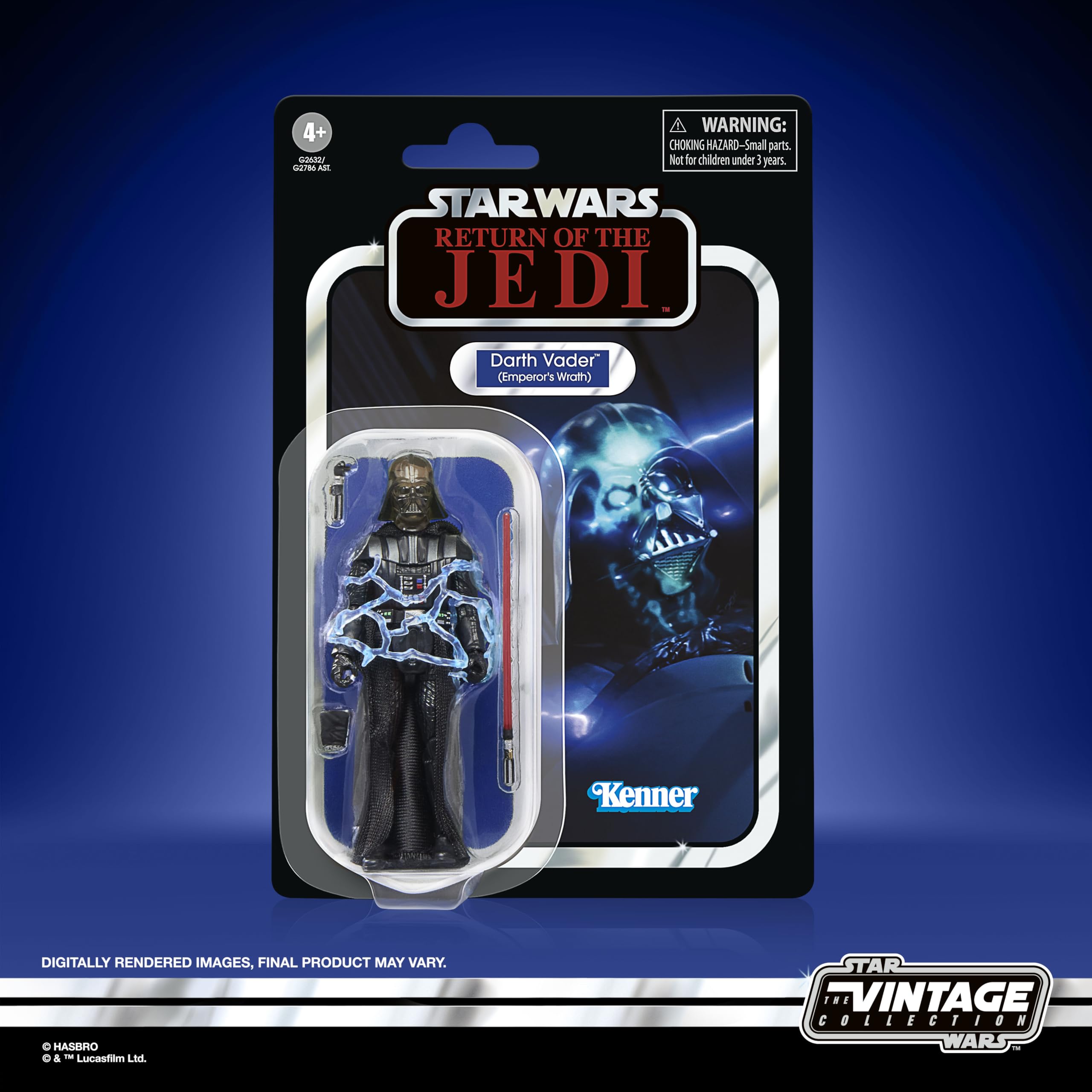 Darth Vader (Gniew Imperatora) z serii Star Wars The Vintage Collection, wysokiej jakości 9,5-centymetrowa figurka kolekcjonerska z filmu Gwiezdne wojny: Powrót Jedi