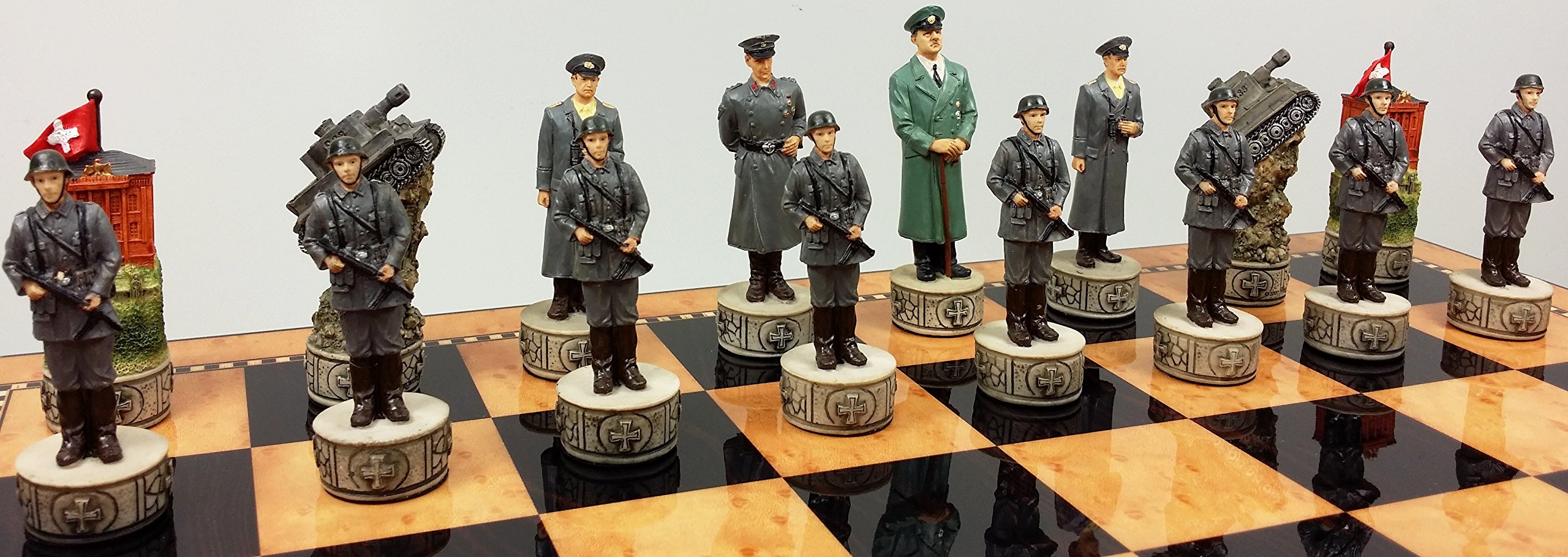 Amazon.com: HPL WW2 US Vs Germany Chess Set W/ 17 1/4