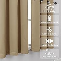 Vista 267 de Simplebrand Juego de 2 paneles de cenefa aguamarina para ventana de cocina de 14 pulgadas de largo, cortinas de oscurecimiento de habitación