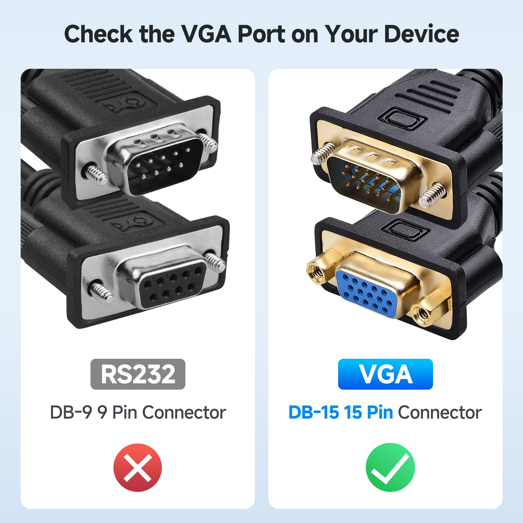 Amazon | Cable Matters VGA延長ケーブル 1.8m D-sub 15ピン オス-メス