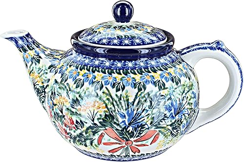 Miniatura 6 de Blue Rose - Tetera mediana de colibrí de cerámica polaca