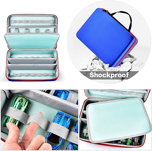 Miniatura 4 de GWCASE Toy Car Organizer Case Compatible with Hot Wheels & Matchbox. Storage Holder Carrying Container Bag Fits for Hotwheels/for Diecast Mini Model