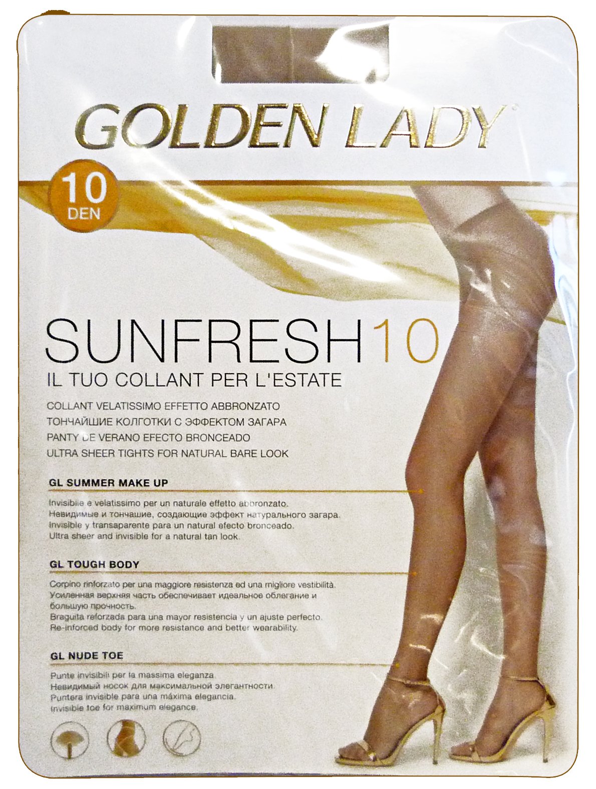 Golden Lady Gambaletti Paia In Busta, 20 Den, Colore Daino