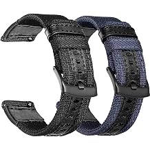 Olytop Galaxy Watch 4/5/6 Bands Pro 45mm 44mm 40mm, Galaxy Watch 4/6 Classic Band 47mm 46mm 43mm 42mm, 20mm Nylon Sport Replacement Strap Men Women for Samsung Watch 4/5/6/5 Pro/Active 2/3 41mm,