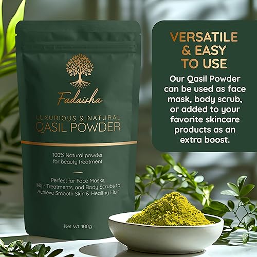 Miniatura 2 de Pure 100% Qasil Powder - Limpiador facial y exfoliante natural a base de hierbas para piel radiante - Nutre y rejuvenece tu cutis - Mascarilla