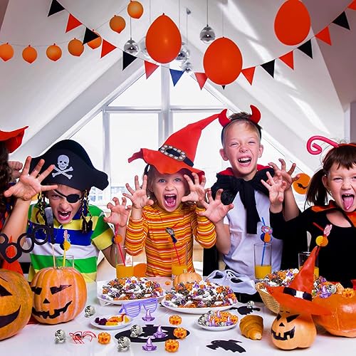 Miniatura 4 de 120 adornos acrílicos de calabaza de plástico para decoraciones de otoño, fiestas, Halloween y Acción de Gracias, fiesta temática de otoño, festival