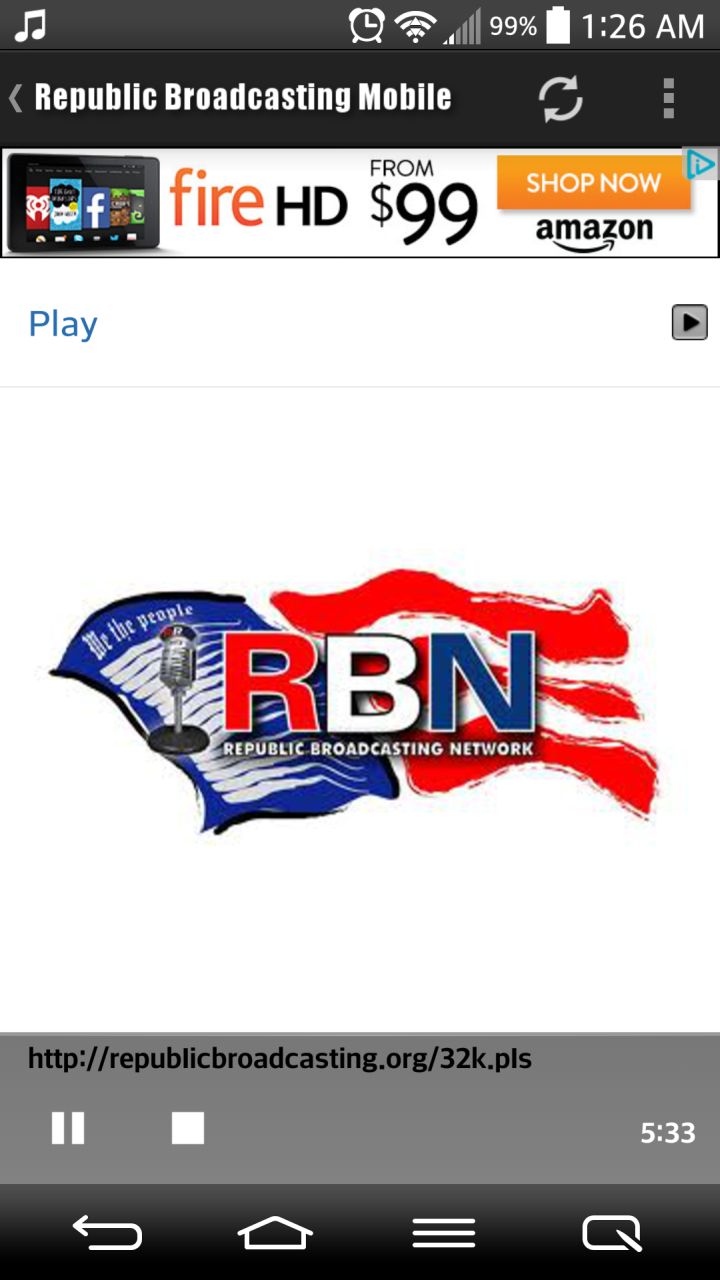 Republic Broadcasting Mobile App on Amazon Appstore