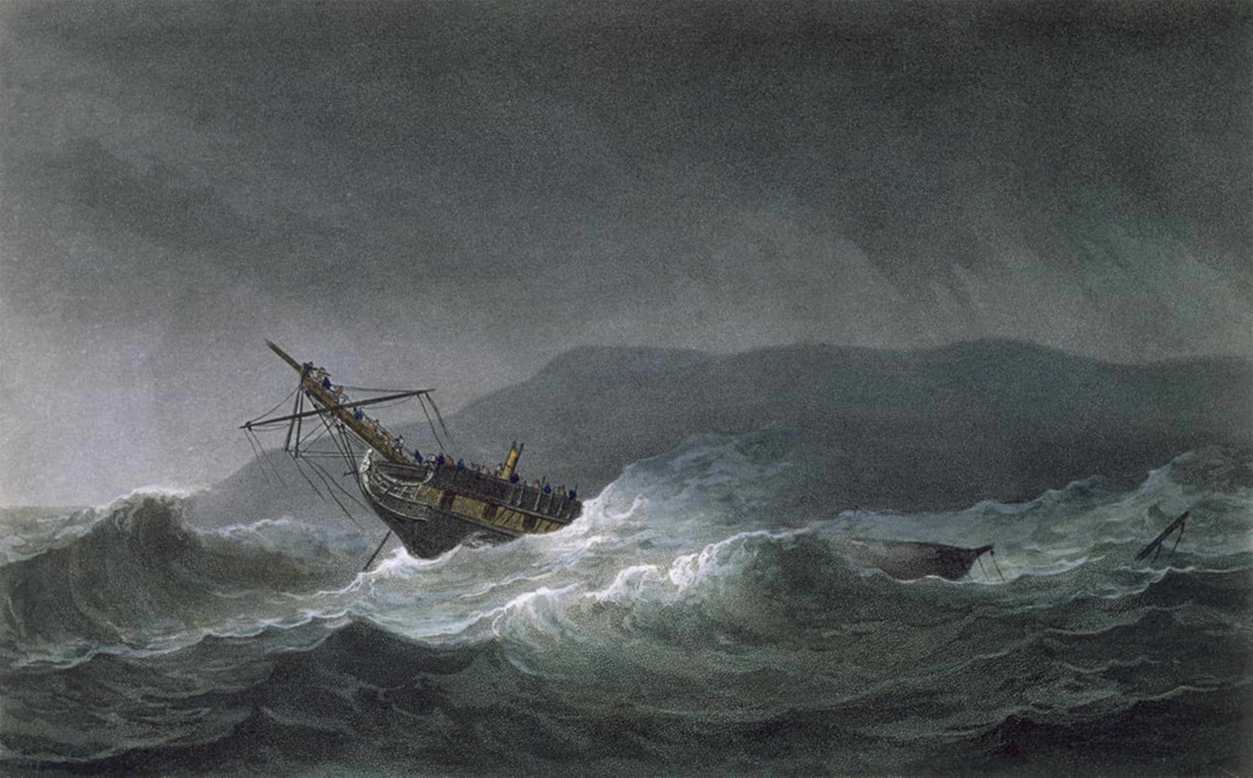 Cuadro de lienzo premium de 60x90cm con arte naval de Whitcombe 5