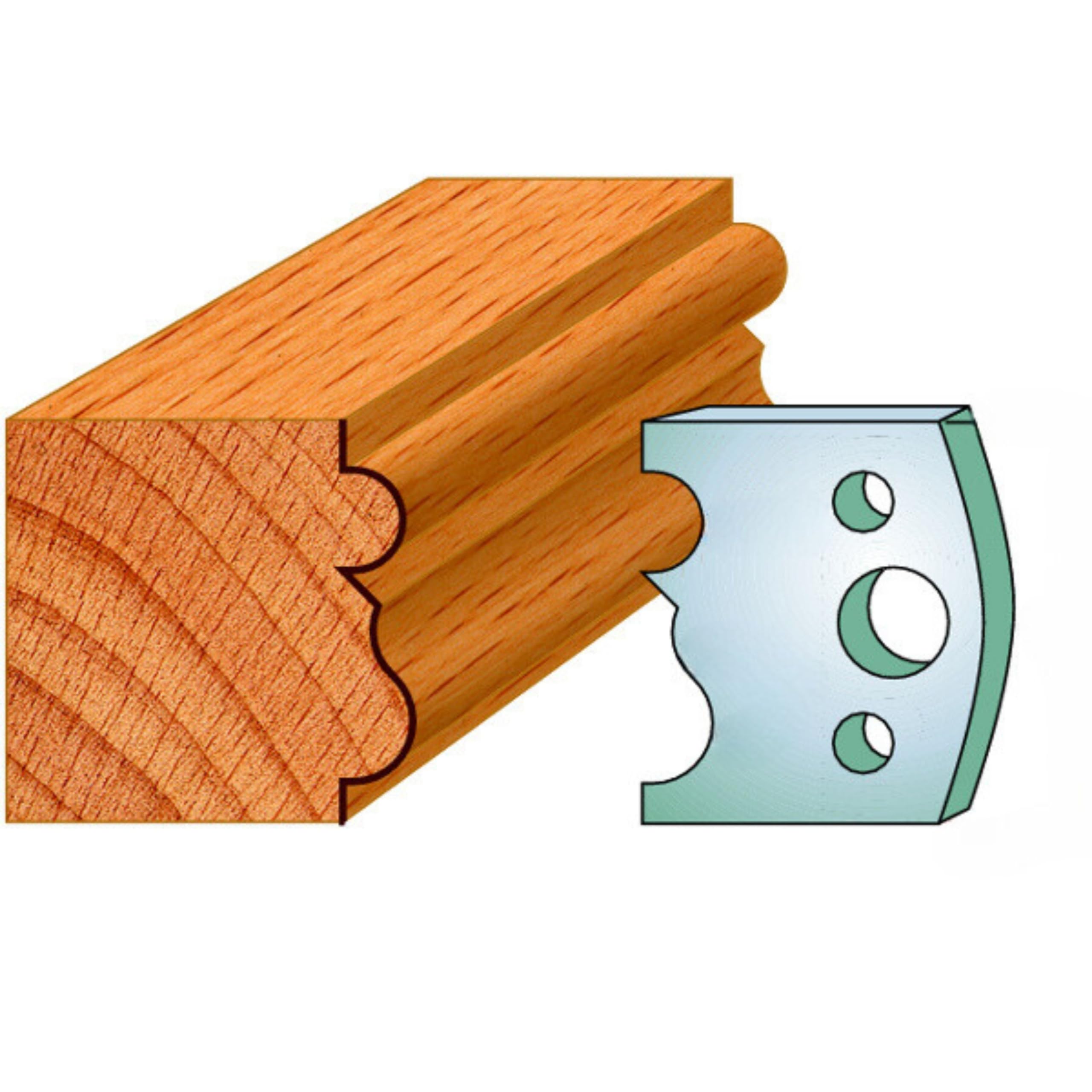 40mm Euro Spindle Moulder Cutters - Profile 029 Limiters Only Pack of 2 Made by Xcalibur Tooling โ image 1