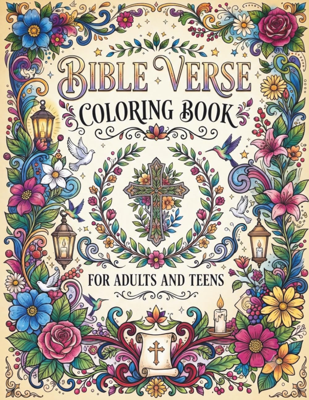Bible Verse Coloring Book for Adults & Teens: 40 Inspiring Scriptures