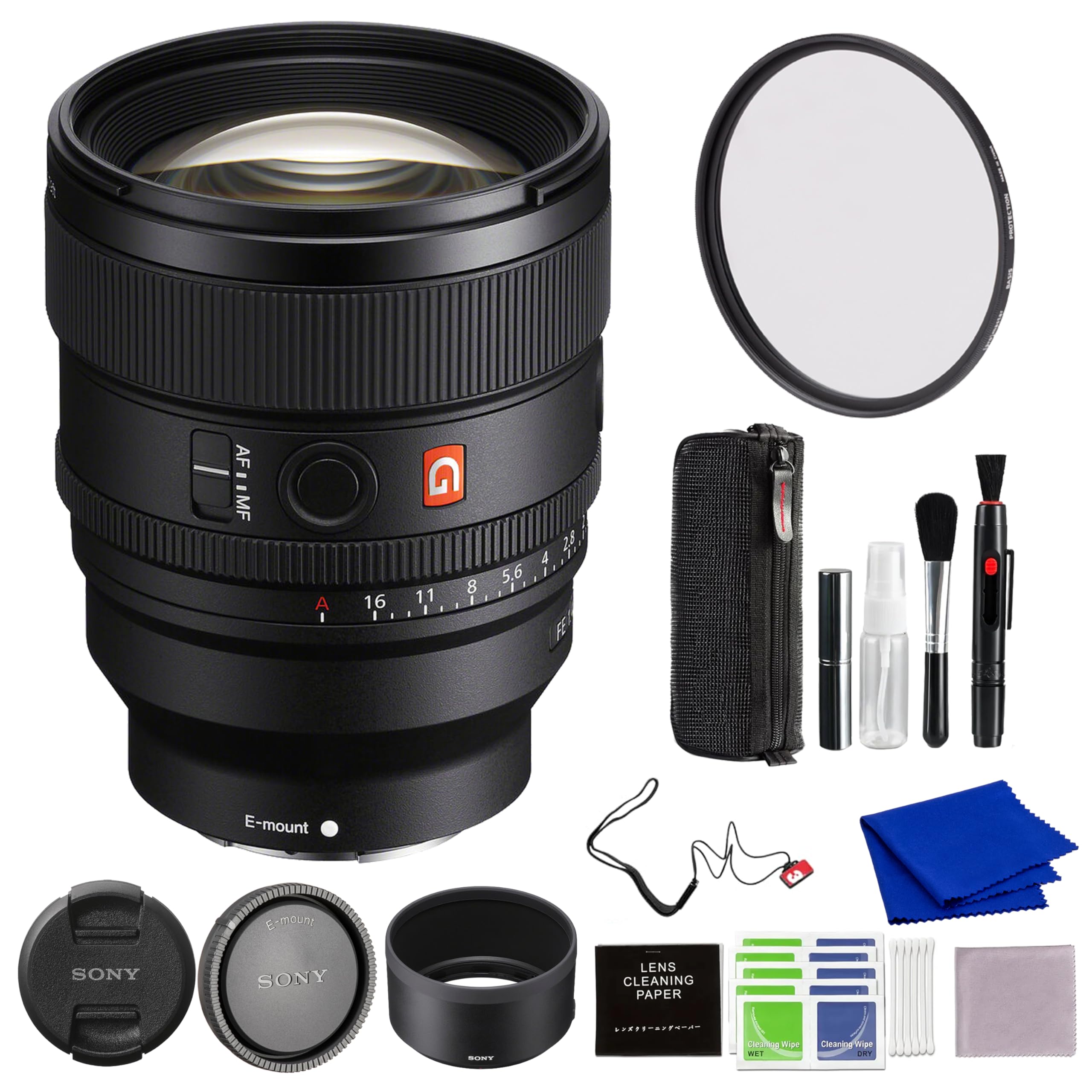 SONY FE 85mm F1.4 GM レンズ　レンズ保護フィルター付き Amazon.com : Sony FE 85mm f1.4 GM II Lens Bundle with 77MM