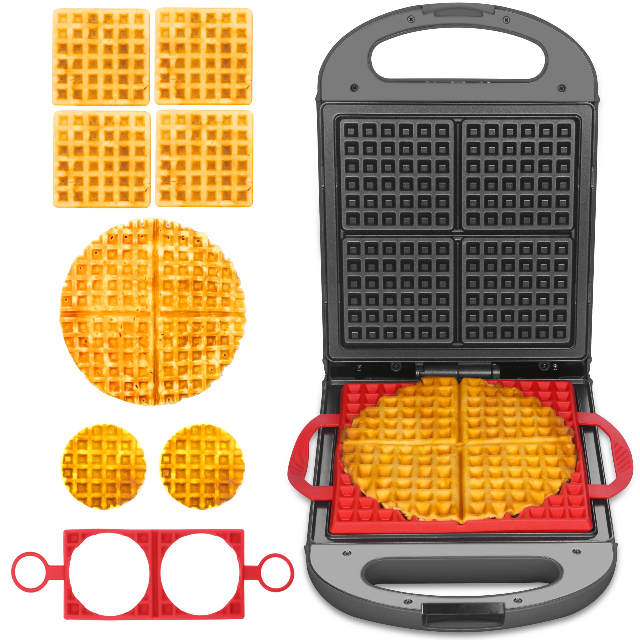 Deuxieme Classe AMERICANA別注 WAFFLE Amazon.com: Baker's Friend Multi Shapes Waffle Iron Combo
