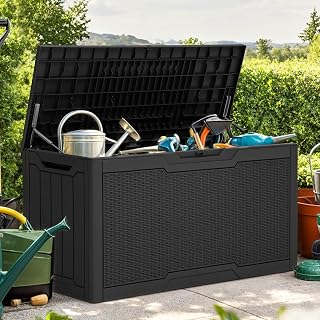 YITAHOME 80 Gallon Resin Deck Box