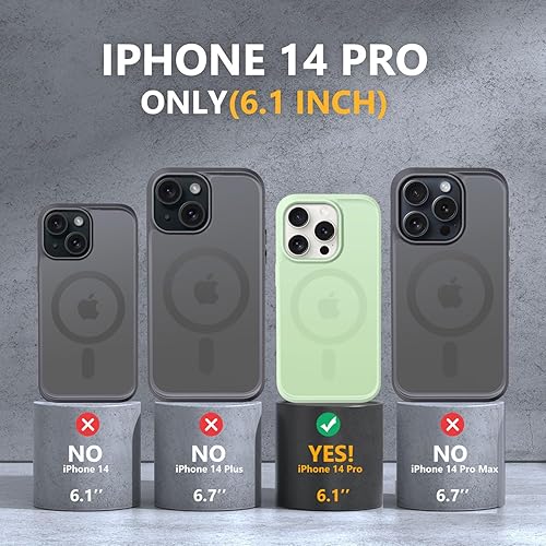 Vista 1282 de MOCCA - Funda magnética resistente para iPhone 11 de 6.1 pulgadas, compatible con MagSafe, protector de pantalla de vidrio + protector de lente