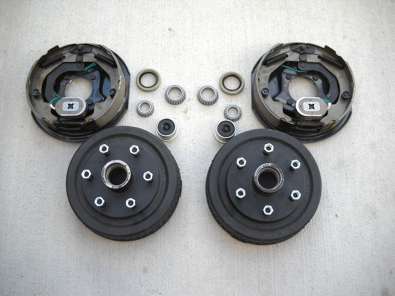 Add Brakes Basic 6x5.5 Drum 12" Electric Self Adj Backing Plate 6K Tra Axle 92655 B Fsa Imp - Foto 6