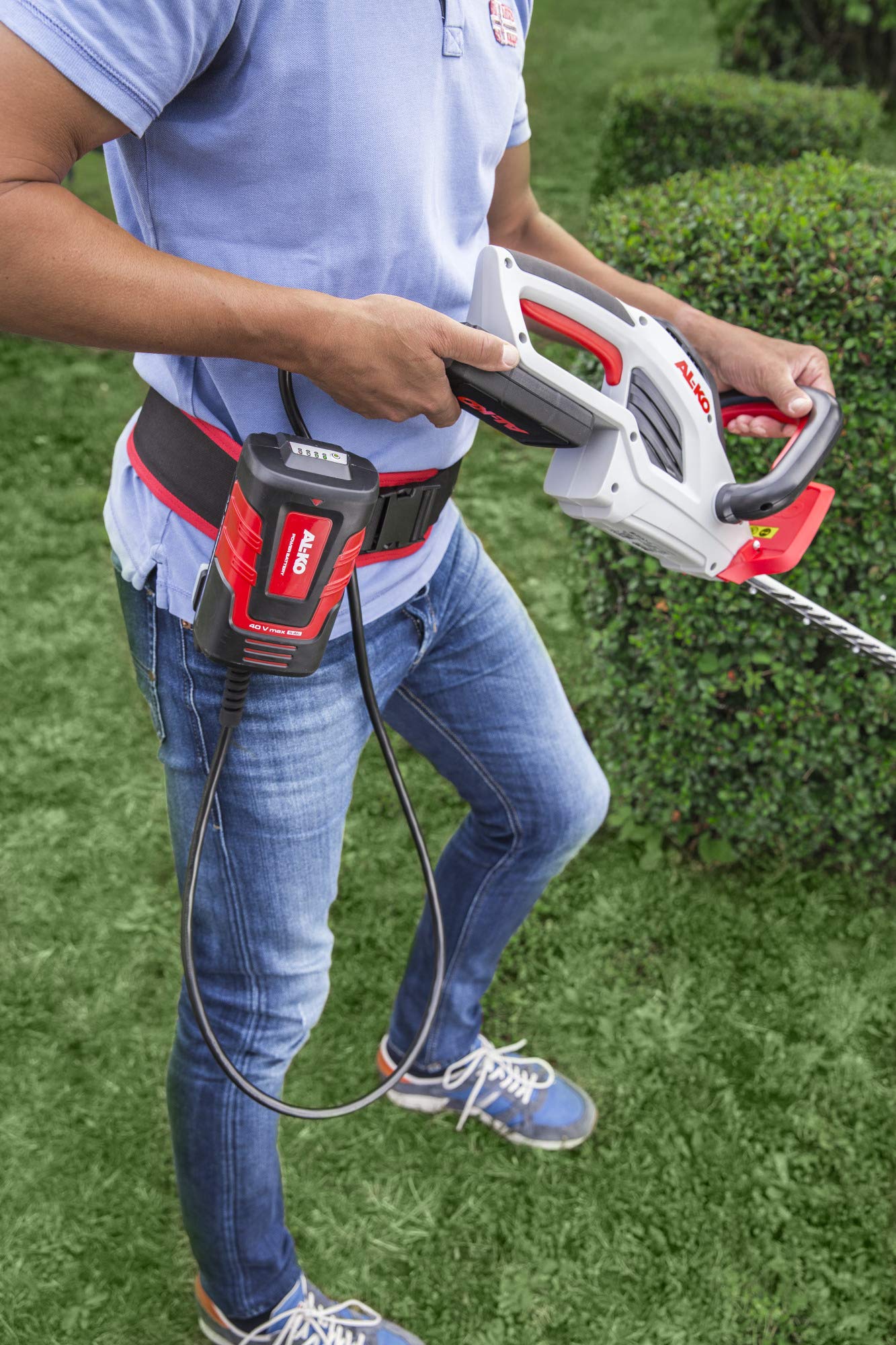 AL-KO Cintura a batteria BBA 40 da 36 V con adattatore, accessorio originale