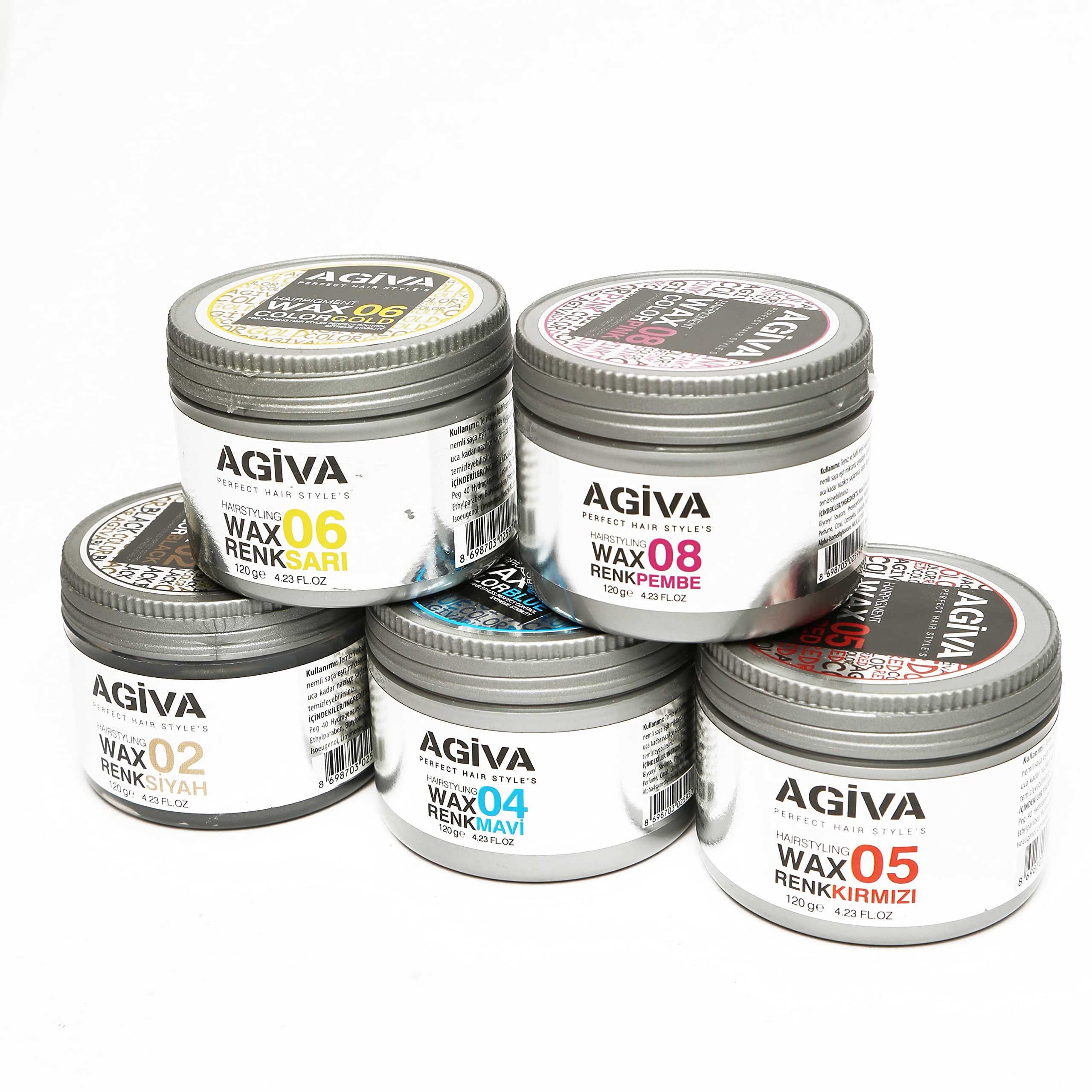 Cire Coiffante Aquatique AGIVA Aqua Wax Yellow 04 - Pour Le Styling - Neuf Sous Blister