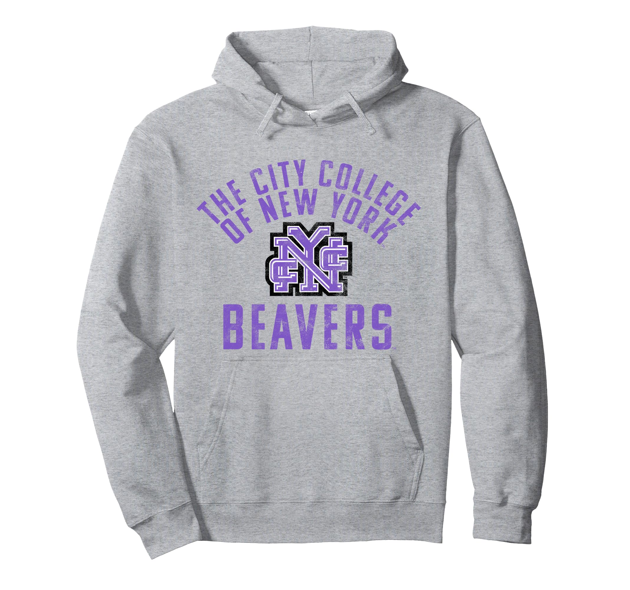 City College of New York CCNY Beavers Large Pullover Hoodie