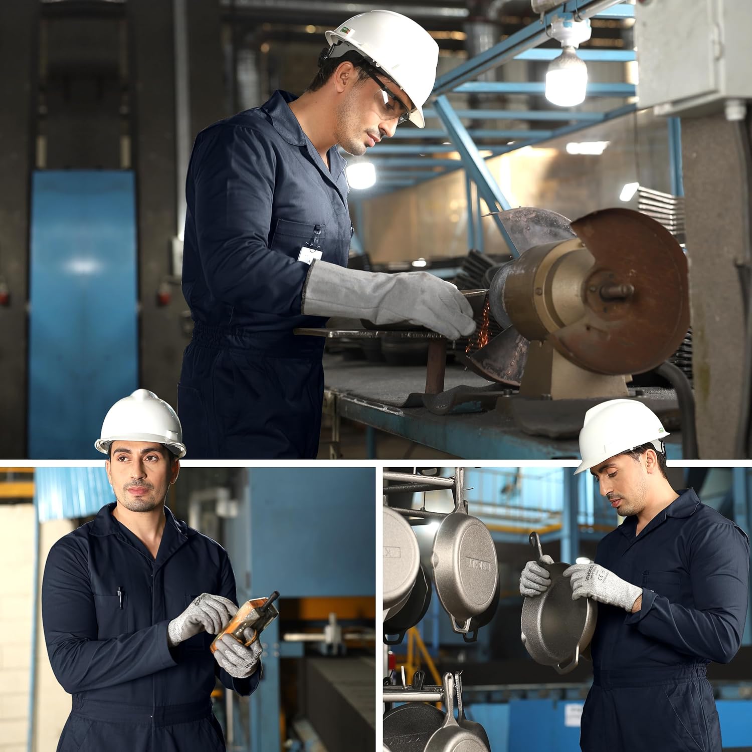 NY Threads Men’s Twill Coverall Relaxed Fit Long Sleeve Utility Work Wear - Image 5