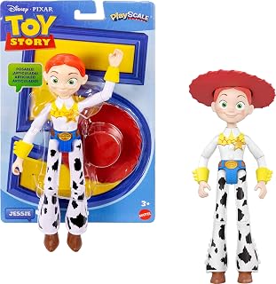 Figura de acción de Jessie de Mattel Disney y Pixar Toy Story 5 | Escala de juego de 7 pulgadas, 1 personaje clave, más de 8 uniones articuladas, diseño con precisión cinematográfica