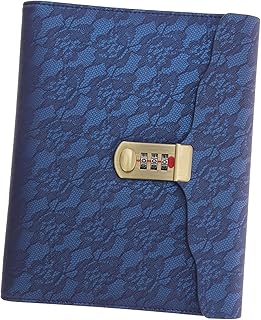 Ciieeo Caderno Bloco De Notas Em Branco Pasta Bloco De Notas Espiral Caderno Capa Dura Cadernos De Escritório Diário Bloco De Notas A5 Caderno De Graffiti Diário De Senha Com Trava