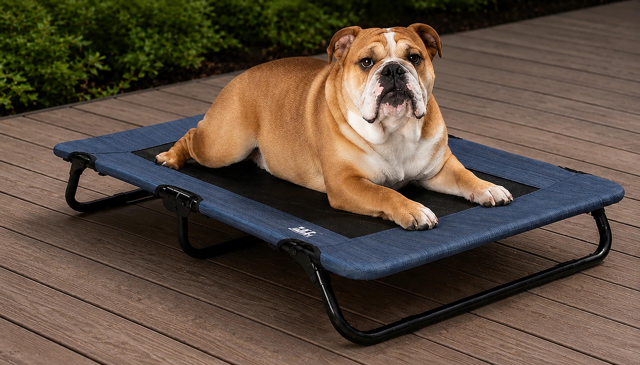 Pet Gear Lifestyle Pet Cot Elevated Bed, 40 Inch, Slate Blue — image 1