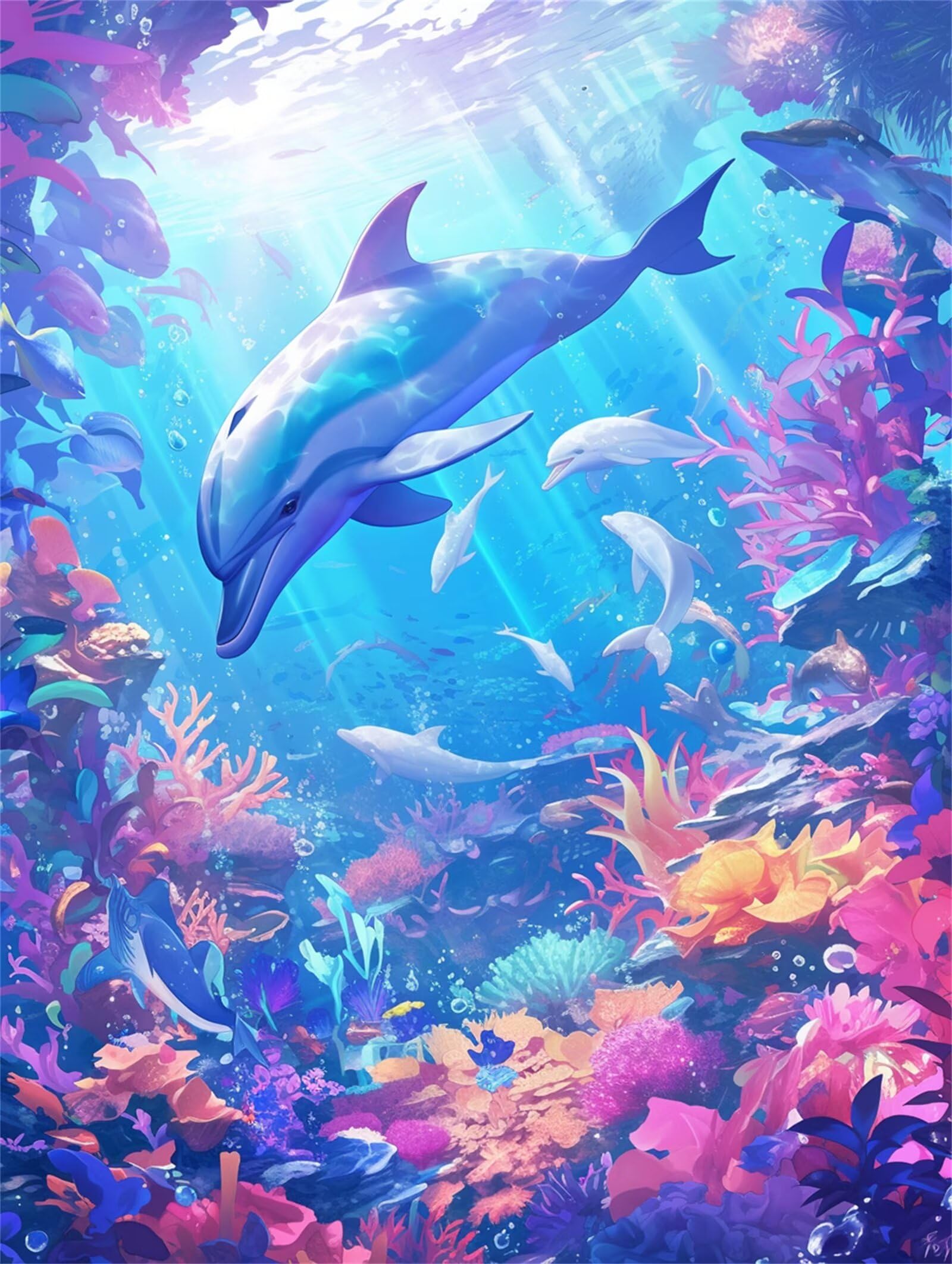 5D Diamond Painting Kit Completo, Animale Fenice Diamond Painting Grandi Dimensioni, Pittura Diamante Disegni con Perline da Attaccare, Diamond Painting Paesaggi per Decorazioni Natalizie(30x40cm)-I8