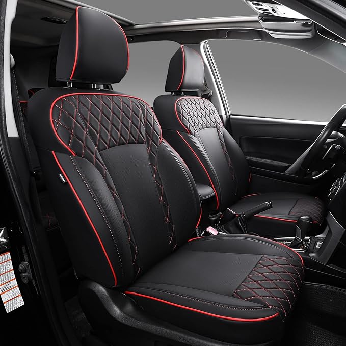 PTYYDS Fit 20142018 Subaru Forester Seat Covers Custom PU Leather Car Seat Covers